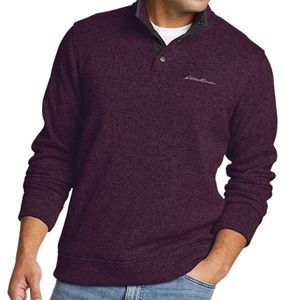 NWT Eddie Bauer Radiator Fleece Snap Front Pullover